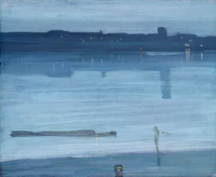 Nocturne - Blau und Silber